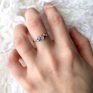 Crystal Sterling Silver Ring FINAL PRICE